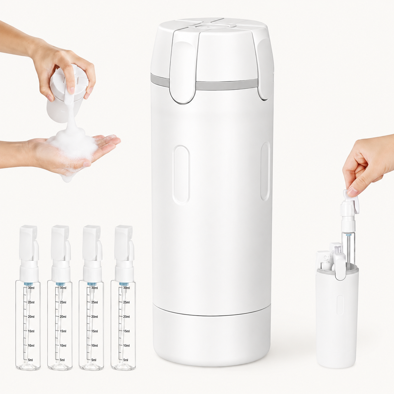 Phiuby 4 in 1 Portable Dispenser