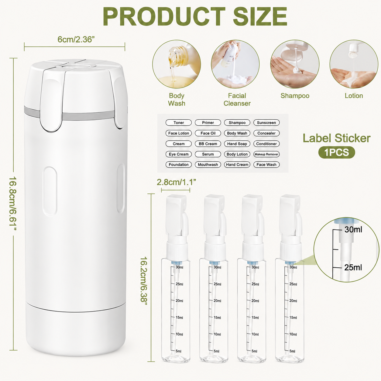 Phiuby 4 in 1 Portable Dispenser
