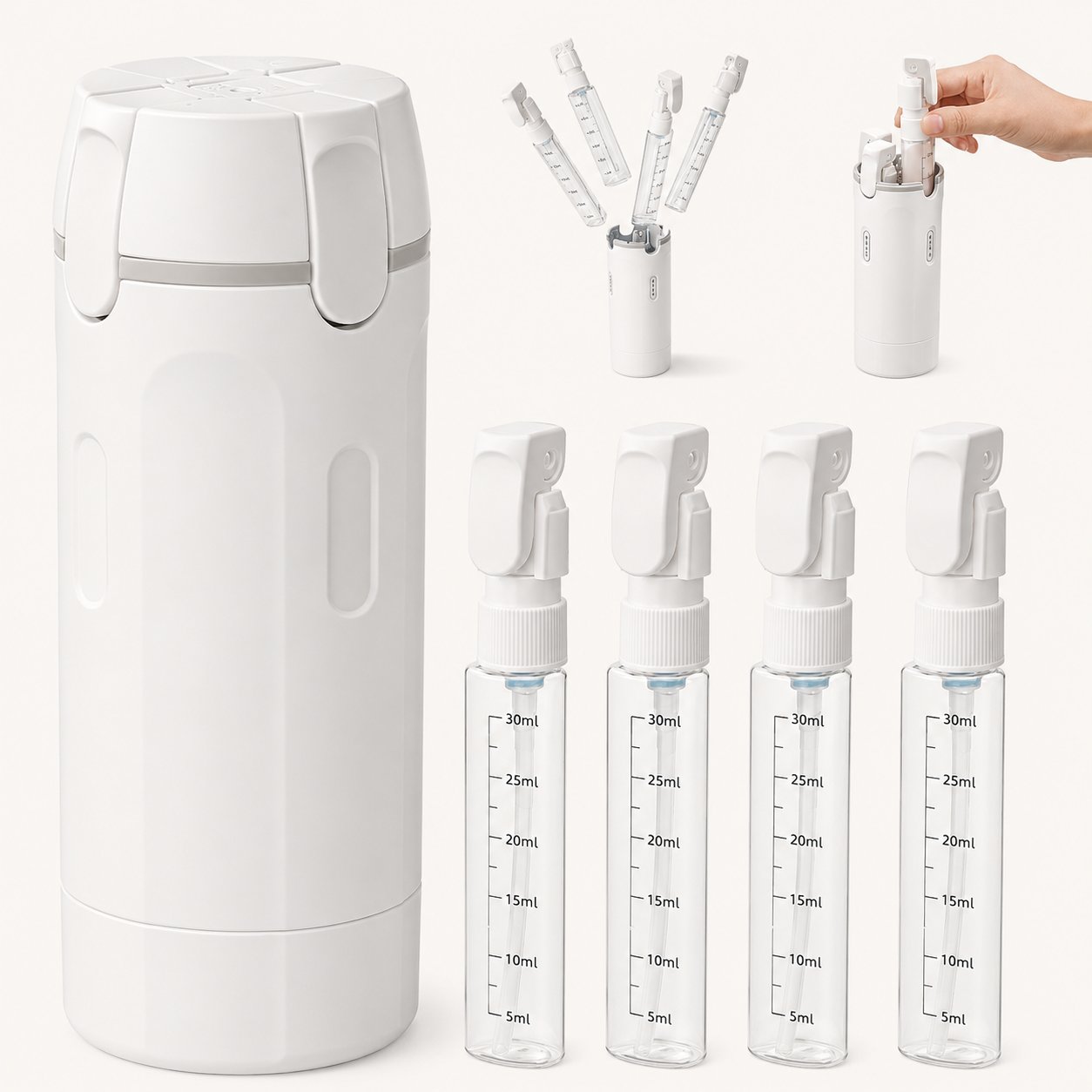 Phiuby 4 in 1 Portable Dispenser